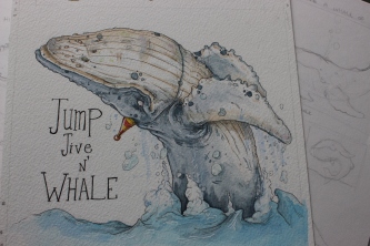 "Jump, Jive and Whale" Sketchwork